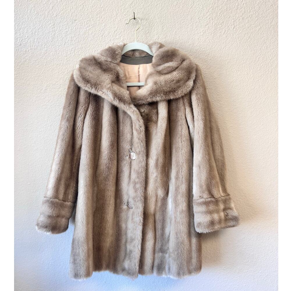 Vintage 1980s Tissavel Country Pacer Faux Fur coat